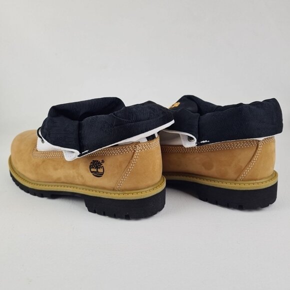Timberland Script Roll Top Boots  Little Kids Wheat Leather - Picture 9 of 13